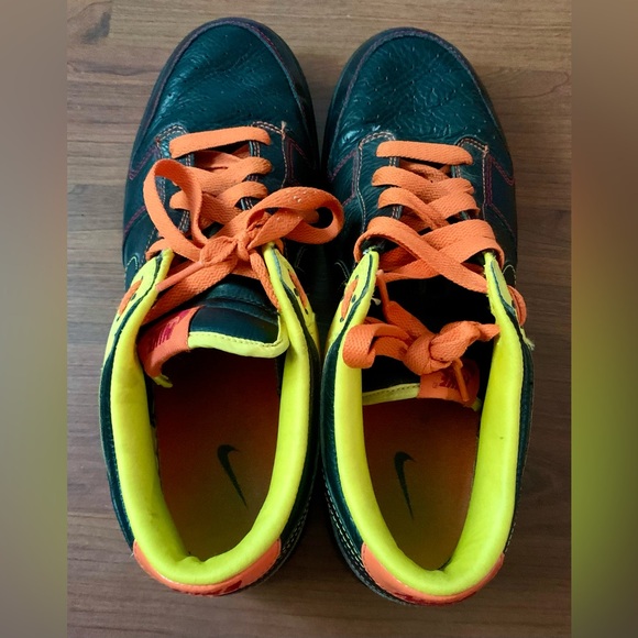 NIKE Men’s Dunk Low “Nyx” Sneakers Black/Yellow/Orange Size 12 - 2008 RARE - Picture 6 of 7